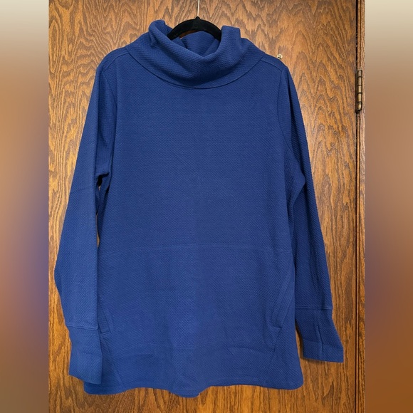 Duluth Trading Co. Women’s Textured Jacquard Funnelneck Tunic - XL - Picture 2 of 6